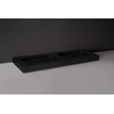 Forzalaqua Palermo Doppio wastafel 140.5x51.5x9cm Rechthoek 0 kraangaten 2 wasbakken Natuursteen Graniet gezoet SW230826