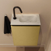 MONDIAZ TURE-DLUX 40cm toiletmeubel Oro. EDEN wastafel Opalo positie rechts. Met 1 kraangat. SW1104439