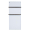 Eurom Sani 600 Comfort Infraroodpaneel badkamer 115x46.5cm Wifi 600watt Glas Wit SW656484
