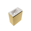 MONDIAZ TURE-DLUX 40cm toiletmeubel Oro. EDEN wastafel Glace positie links. Met 1 kraangat. SW1103404