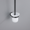 Fortifura Calvi Toiletborstelhouder - rond - Mat Zwart SW639936