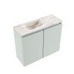 MONDIAZ TURE-DLUX 60cm toiletmeubel Greey. EDEN wastafel Frappe positie links. Zonder kraangat. SW1102774