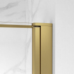 Fortifura Galeria Douchecabine - 100x120x200 - Profiel - veiligheidsglas - anti kalk - Geborsteld Messing PVD (Goud) SW1224390