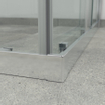 FugaFlow Boutry Quick Fit Douchecabine - vierkant - 90x90x195cm - hoekinstap - 2 Schuifdeur - anti kalk - chroom SW999907