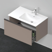 Duravit D-Neo wastafelonderkast 81x44x46.2cm 1 lade Basalt Mat SW640715