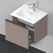 Duravit D-Neo wastafelonderkast 51x44x40.2cm 1 lade Basalt Mat SW641184