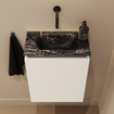 MONDIAZ TURE-DLUX 40cm toiletmeubel Talc. EDEN wastafel Lava positie midden. Zonder kraangat. SW1103597