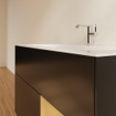Villeroy & Boch Finion wastafelonderkast 99.6x59.1cm 2 lades Black matt SW479484