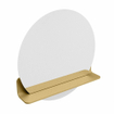 Mondiaz SPOT Badkamerspiegel - rond 60cm - spiegelplanchet - kleur Oro SW1235572