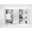Villeroy & Boch My View 14+ spiegelkast met 3 deuren met LED verlichting verticaal 130x75x17.3cm incl. afsluitbare medicijnbox 1025447