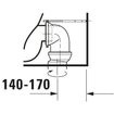 Duravit Starck 2 duoblokpot vario met verdekte bevestiging zonder reservoir wit 0295871