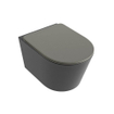 MONDIAZ LAVIE wandclosetpack - 36x53cm - diepspoel - rimless - Dark grey (grijs) - softclose - quick-release - toiletzitting - Smoke (grijs) SW1208727