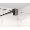 Fortifura Galeria inloopdouche - 120x200cm - helder glas - wandarm - Geborsteld Gunmetal PVD SW876762