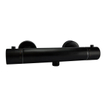 Wiesbaden Rio Douchethermostaat 15cm met glijstangset Mat Zwart SW539719