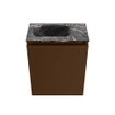 MONDIAZ TURE-DLUX 40cm toiletmeubel Rust. EDEN wastafel Lava positie links. Zonder kraangat. SW1103977