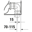 Duravit Starck 2 duoblokpot vario met verdekte bevestiging zonder reservoir wit 0295871