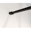 Fortifura Galeria inloopdouche - 50x200cm - helder glas - wandarm - mat zwart SW917227