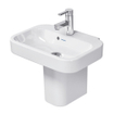 Duravit Happy d.2 fontein 50x36 cm. met kraangat en overloop wit SW54272
