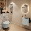 MONDIAZ TURE-DLUX 40cm toiletmeubel Greey. EDEN wastafel Glace positie rechts. Zonder kraangat. SW1103333