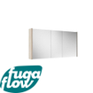 FugaFlow Eccelente Arredo spiegel badkamer spiegelkast - 120x63x16cm -inclusief zijpanelen - beech (hout) SW1123969