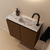 MONDIAZ TURE-DLUX 60cm toiletmeubel Rust. EDEN wastafel Glace positie rechts. Met 1 kraangat. SW1103497