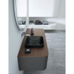 Duravit HappyD 2 Plus waskom vierkant zonder kraangat zonder overloop 40x40cm met keramische afdekkap mat antraciet SW297008