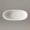 Zeza Element Vrijstaand Bad - 175x76x60cm - solid surface - mat licht grijs SW1208809