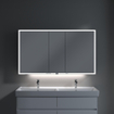 Villeroy & Boch My view spiegelkast 130x75cm 3 deuren 3 contactdoos LED SW641584