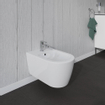 Duravit ME by Starck wandbidet 37x57cm met kraangat met overloop en wondergliss wit 0300941