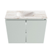 MONDIAZ TURE-DLUX 60cm toiletmeubel Greey. EDEN wastafel Frappe positie midden. Zonder kraangat. SW1102786