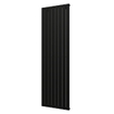 Plieger Cavallino Retto designradiator verticaal enkel middenaansluiting 2000x602mm 1332W mat zwart SW224475