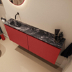 MONDIAZ TURE-DLUX 120cm toiletmeubel Fire. EDEN wastafel Lava positie links. Zonder kraangat. SW1103800
