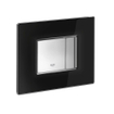 GROHE Skate Cosmopolitan wc bedieningsplaat glas in zwart 0729166