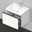 Duravit D-Neo wastafelonderkast 63.4x44x45.2cm 1 lade met softclose wit Hoogglans SW640702