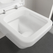 Villeroy & Boch Omnia Architectura closetzitting met deksel hoekig met softclose en quick release wit 0124390