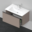 Duravit D-Neo wastafelonderkast 81x44x46.2cm 1 lade Basalt Mat SW640715