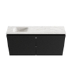 MONDIAZ TURE-DLUX 100cm toiletmeubel Urban. EDEN wastafel Ostra positie links. Met 1 kraangat. SW1104681