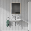 Duravit ME by Starck wastafel 60x46cm met 1 kraangat met overloop met wondergliss wit SW84150
