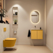 MONDIAZ TURE-DLUX 60cm toiletmeubel Ocher. EDEN wastafel Ostra positie links. Zonder kraangat. SW1104974
