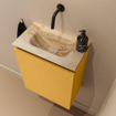 MONDIAZ TURE-DLUX 40cm toiletmeubel Ocher. EDEN wastafel Frappe positie midden. Zonder kraangat. SW1102852