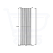 Plieger Venezia designradiator enkel verticaal 1970x532mm 1417W wit 7251149