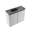 MONDIAZ TURE-DLUX 60cm toiletmeubel Plata. EDEN wastafel Lava positie links. Zonder kraangat. SW1103998
