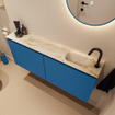 MONDIAZ TURE-DLUX 120cm toiletmeubel Jeans. EDEN wastafel Frappe positie rechts. Met 1 kraangat. SW1102857