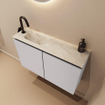 MONDIAZ TURE-DLUX Toiletmeubel - 80cm - Cale - EDEN - wastafel Ostra - positie links - 1 kraangat SW1105205