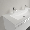 Villeroy & Boch Venticello meubelwastafel met 2 kraangaten 120x50cm met overloop Ceramic+ stone white SW209622