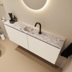 MONDIAZ TURE-DLUX 120cm toiletmeubel Talc. EDEN wastafel Glace positie midden. Met 1 kraangat. SW1103132