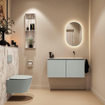 MONDIAZ TURE-DLUX 100cm toiletmeubel Greey. EDEN wastafel Glace positie rechts. Zonder kraangat. SW1103292