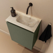MONDIAZ TURE-DLUX 40cm toiletmeubel Army. EDEN wastafel Ostra positie rechts. Zonder kraangat. SW1104691