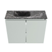 MONDIAZ TURE-DLUX 60cm toiletmeubel Greey. EDEN wastafel Lava positie links. Zonder kraangat. SW1103848