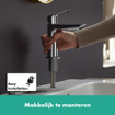 Hansgrohe Logis wastafelkraan 121 pop-up plug chroom SW651454